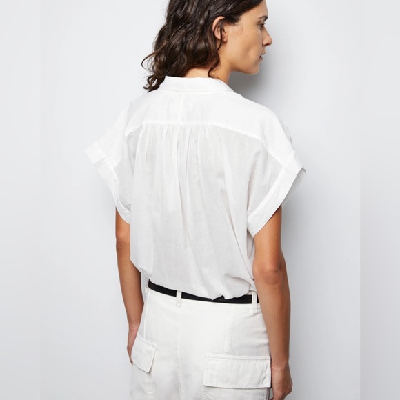 Nili Lotan Normandy Blouse in Ivory - Picture 2 of 7